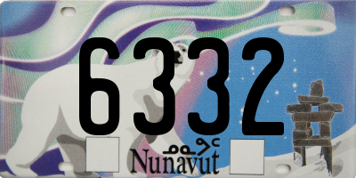 NU license plate 6332