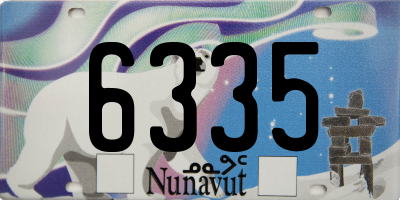 NU license plate 6335