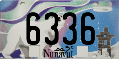 NU license plate 6336