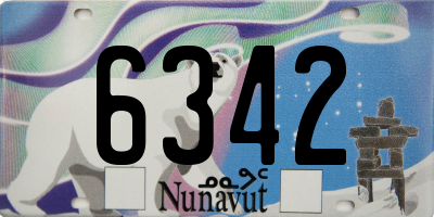 NU license plate 6342