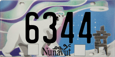 NU license plate 6344