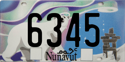 NU license plate 6345