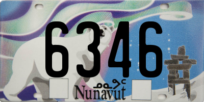 NU license plate 6346