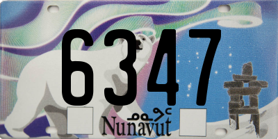 NU license plate 6347