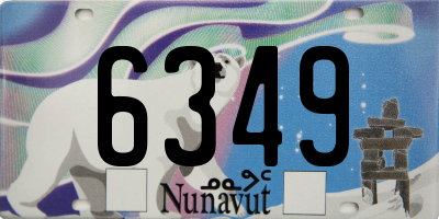 NU license plate 6349