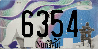 NU license plate 6354