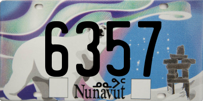 NU license plate 6357