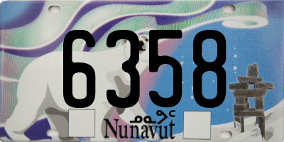 NU license plate 6358