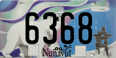 NU license plate 6368