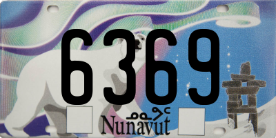 NU license plate 6369