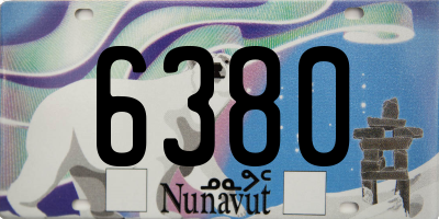 NU license plate 6380