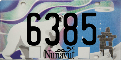 NU license plate 6385