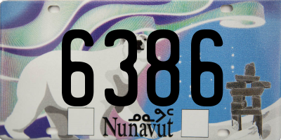 NU license plate 6386