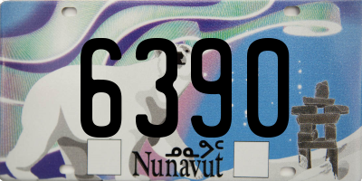 NU license plate 6390