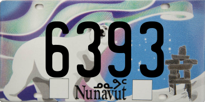 NU license plate 6393