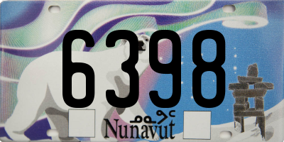 NU license plate 6398