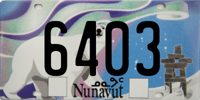 NU license plate 6403