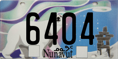 NU license plate 6404