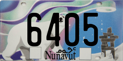 NU license plate 6405