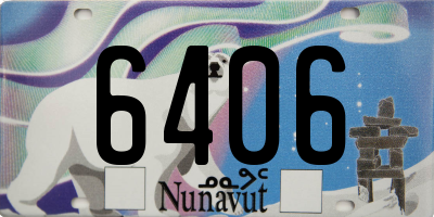 NU license plate 6406