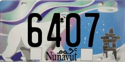 NU license plate 6407