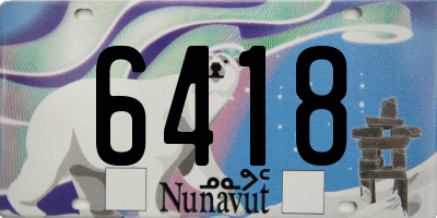 NU license plate 6418