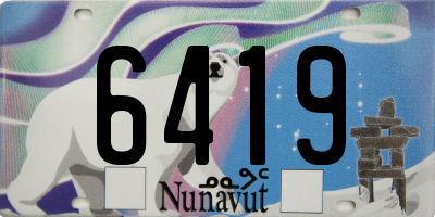 NU license plate 6419