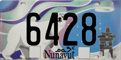 NU license plate 6428