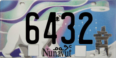 NU license plate 6432