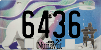 NU license plate 6436