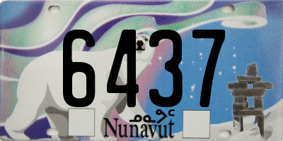 NU license plate 6437