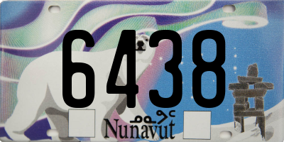 NU license plate 6438