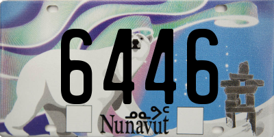 NU license plate 6446