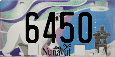 NU license plate 6450