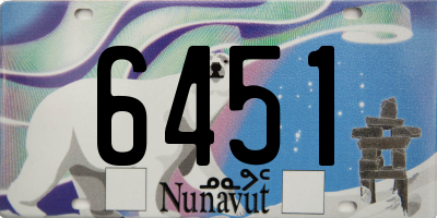 NU license plate 6451