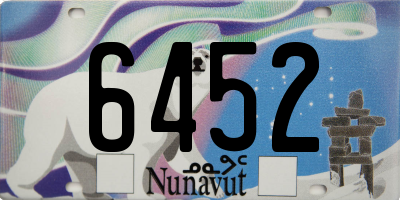 NU license plate 6452