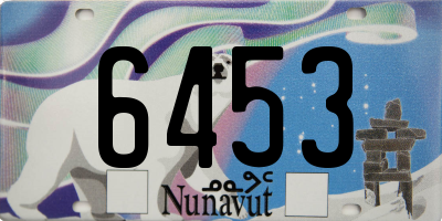 NU license plate 6453