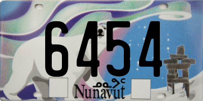 NU license plate 6454