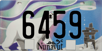 NU license plate 6459