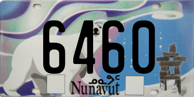 NU license plate 6460