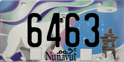 NU license plate 6463