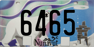 NU license plate 6465