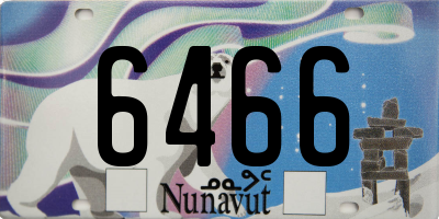 NU license plate 6466