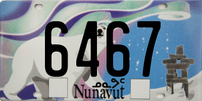 NU license plate 6467