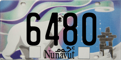 NU license plate 6480