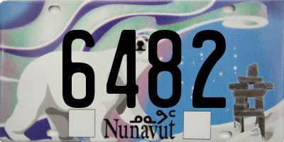 NU license plate 6482