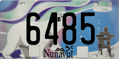 NU license plate 6485