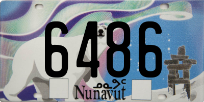 NU license plate 6486