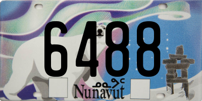 NU license plate 6488