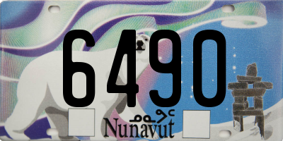 NU license plate 6490